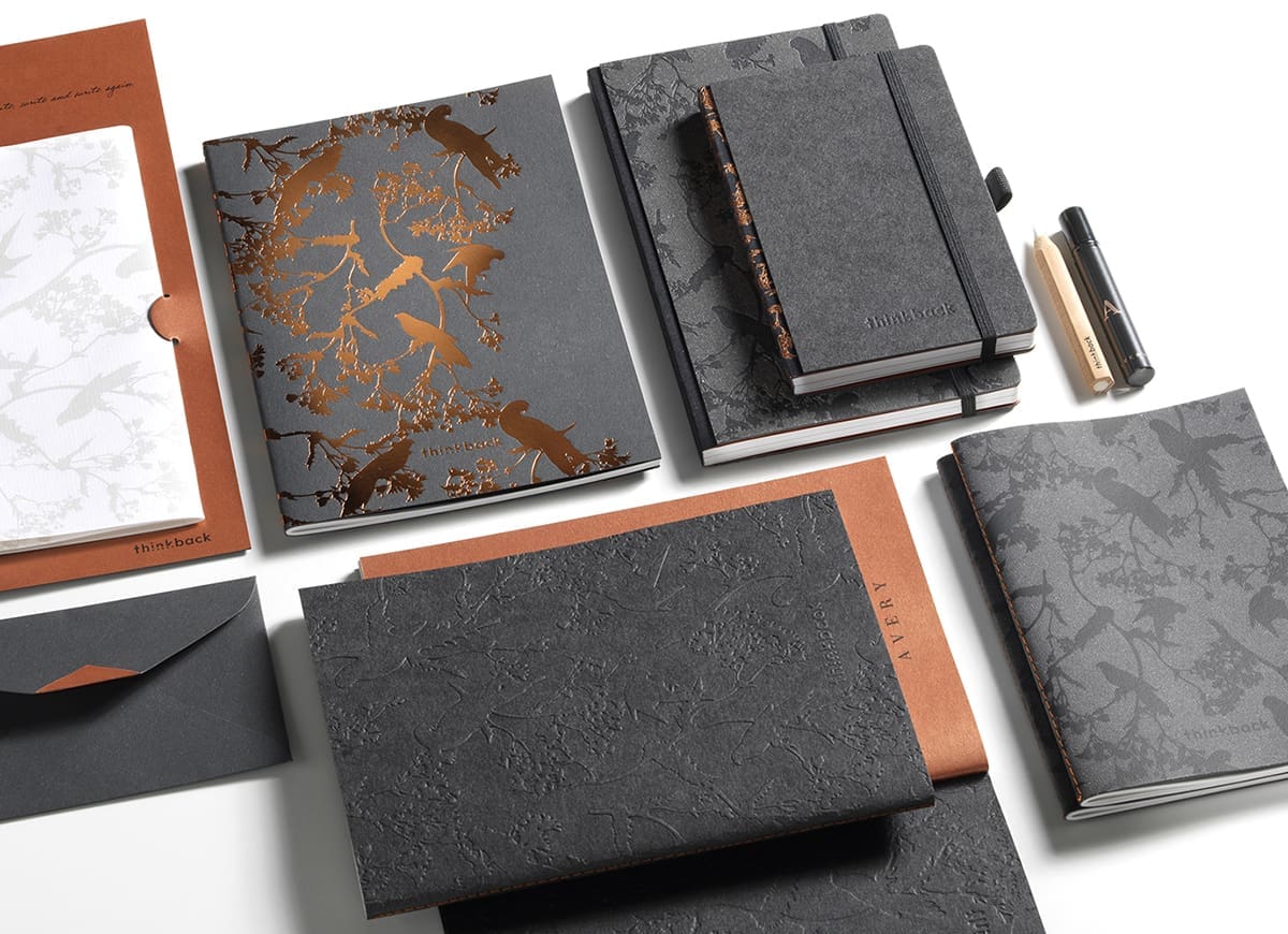 Eco-friendly customized stationery for Avery Perfume Gallery