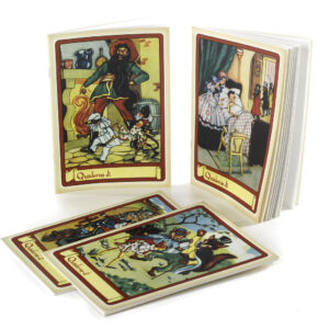 Pinocchio plain notebook in recycled card and paper, 4 assorted designs.