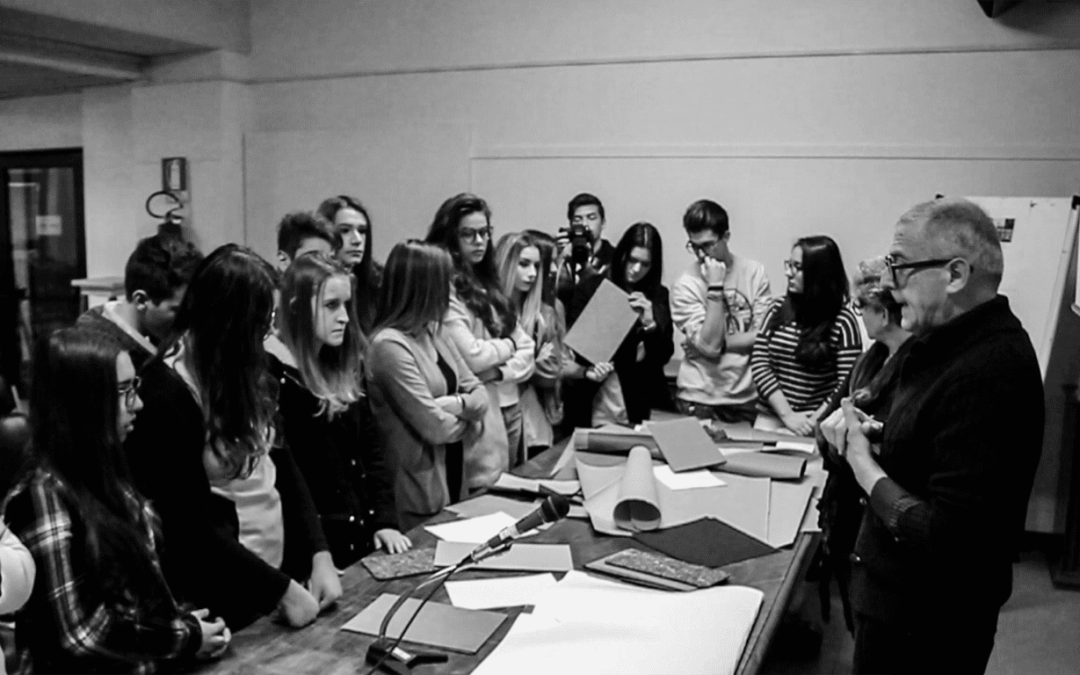 Arbos holds a laboratory session at the Liceo Artistico S. Boscardin in Vicenza
