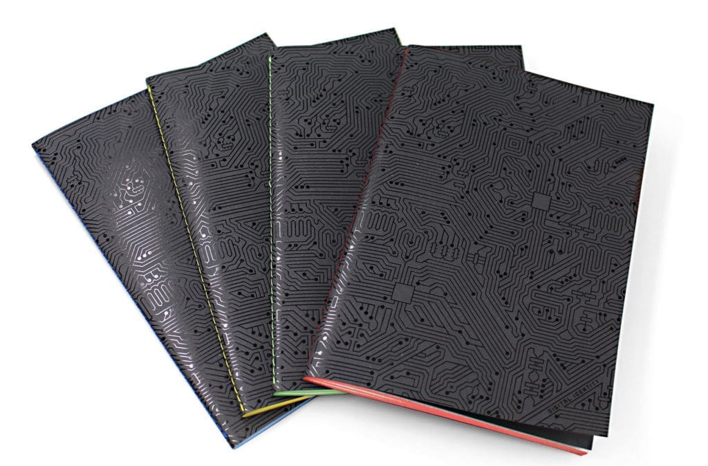 quaderno ecologico a puntini Arbos particolare colori