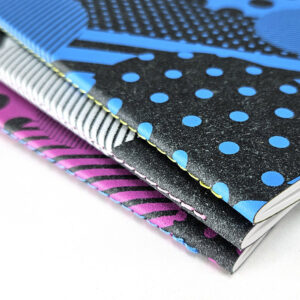 Gaia Segattini Knotwear notebook in A5 with soft Ricuoio® cover, 3 assorted colors.
