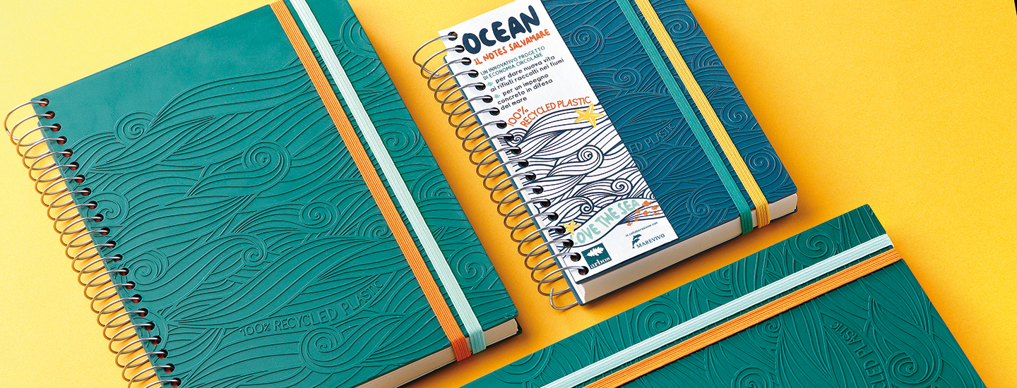 eco-friendly notebook Ocean. Collection