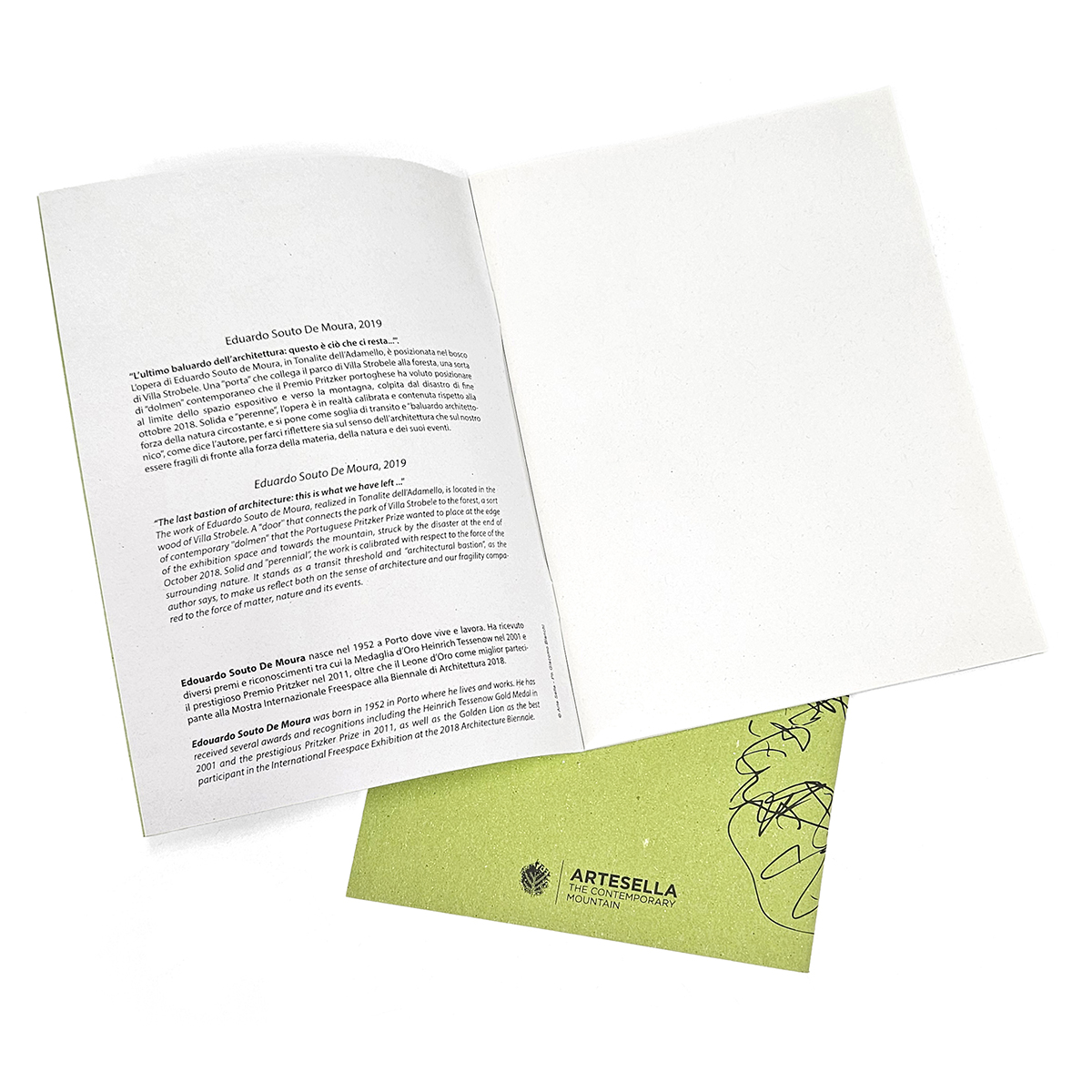 Arbos eco-friendly notebooks for Arte Sella: Untitled by E. Souto de Moura