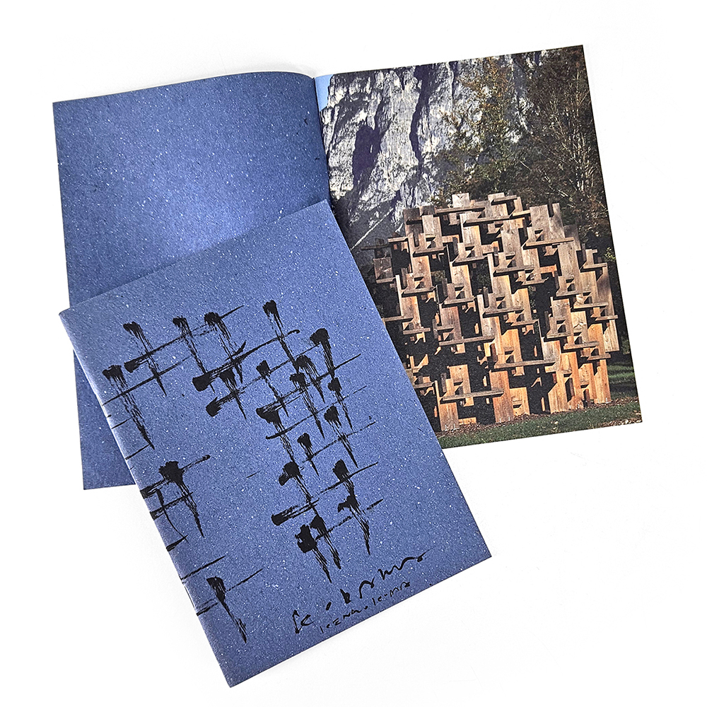Arbos eco-friendly notebooks for Arte Sella — Kodama by Kengo Kuma